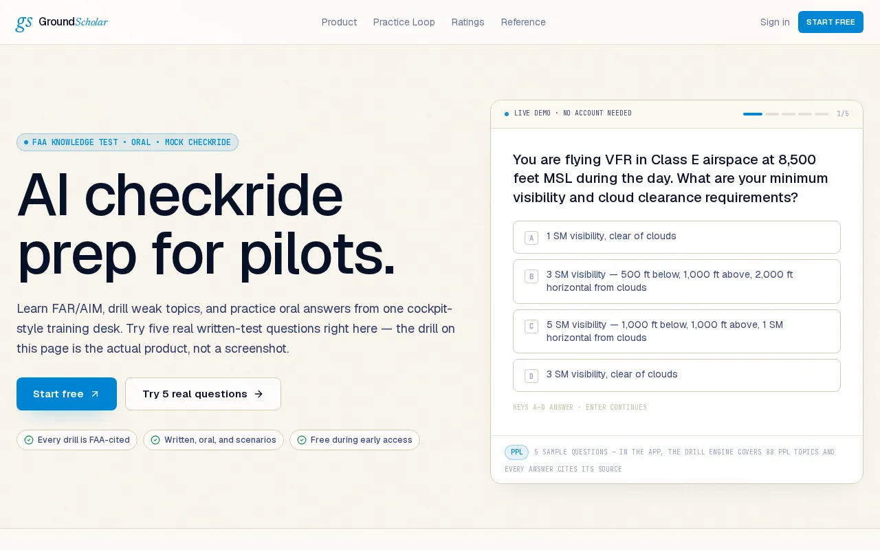 GroundScholar — preview screenshot