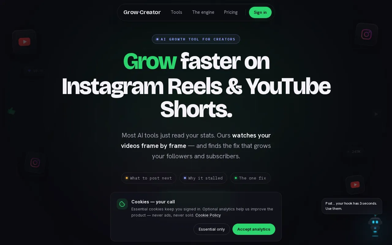 Grow Creator — preview screenshot
