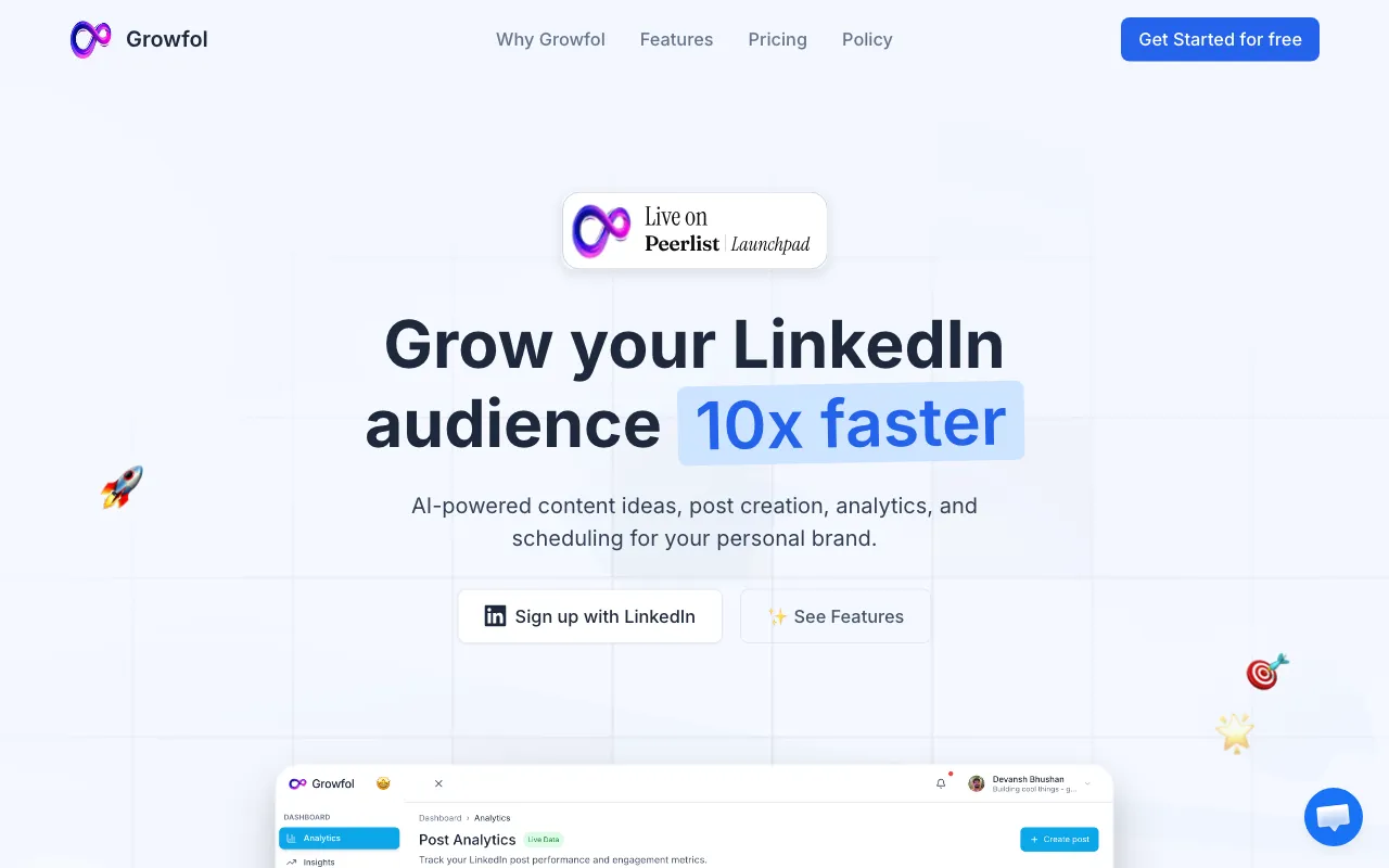 Growfol — preview screenshot