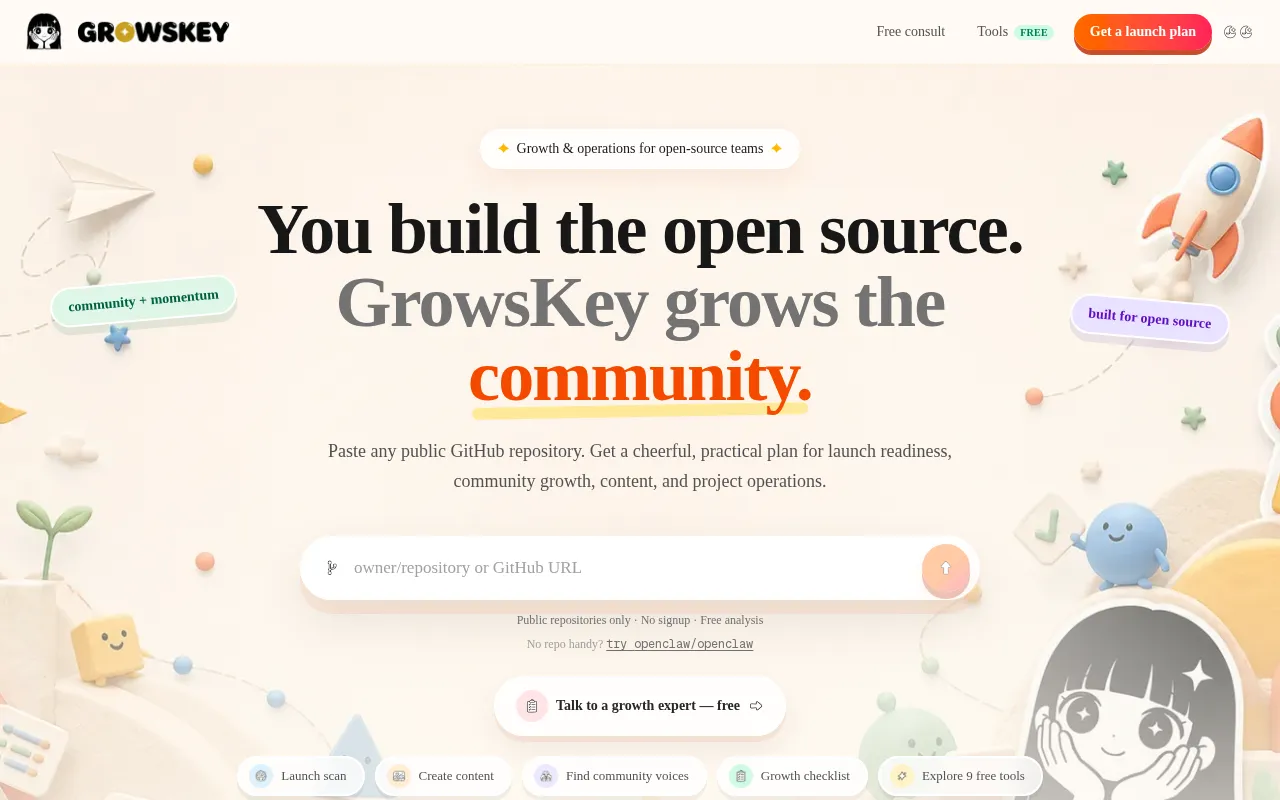 GrowsKey — preview screenshot