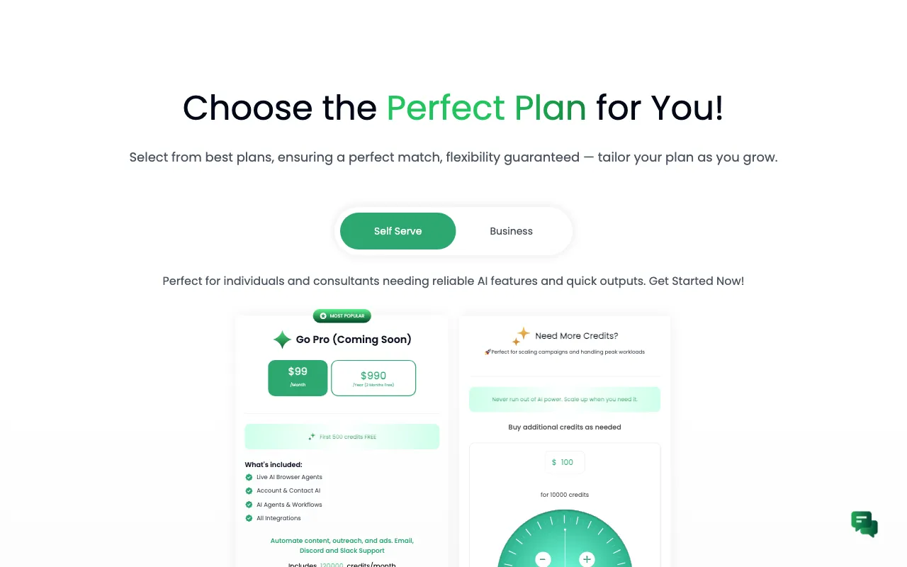 Growstack — pricing page