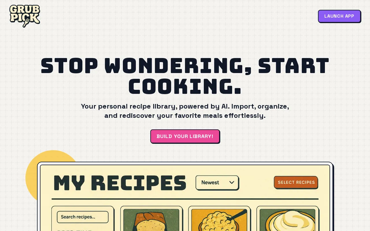 GrubPick — preview screenshot