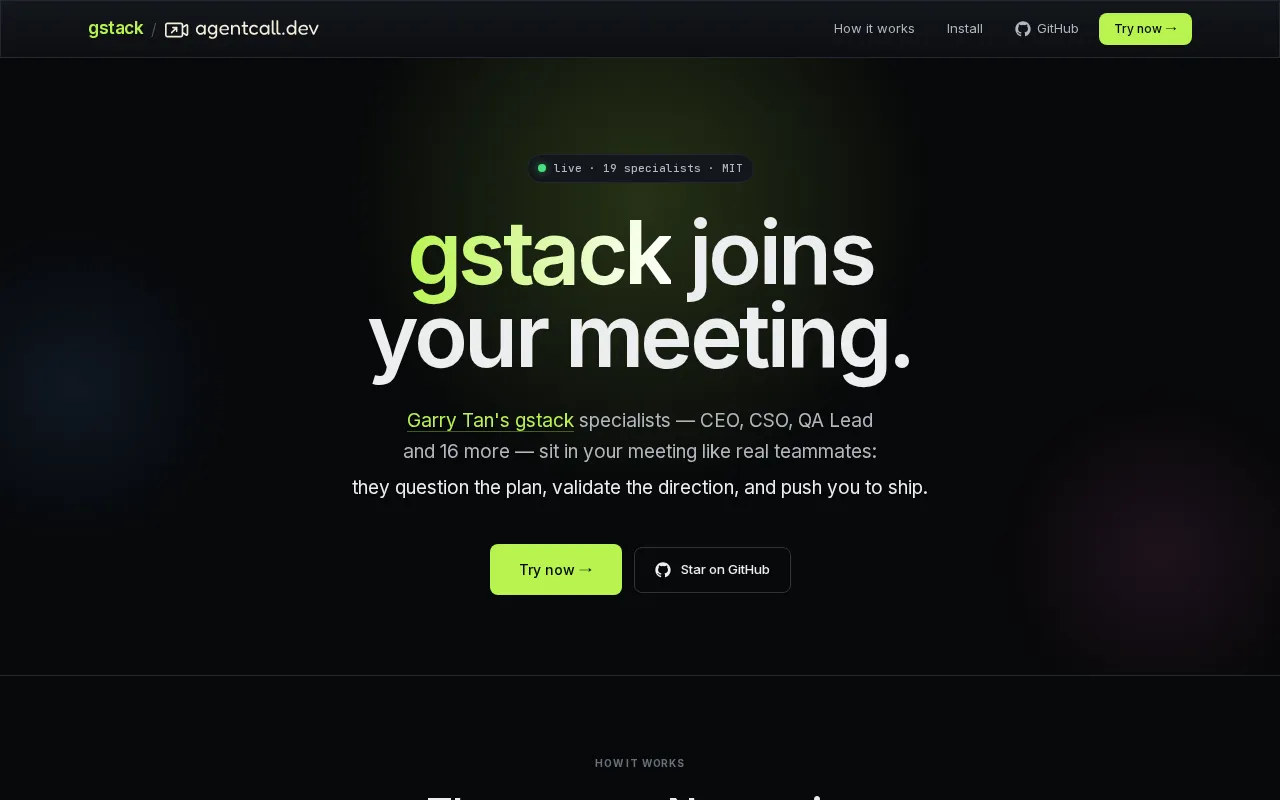 AI YC interview with Gstack agents — preview screenshot