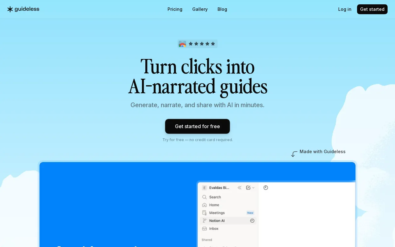 Guideless — preview screenshot