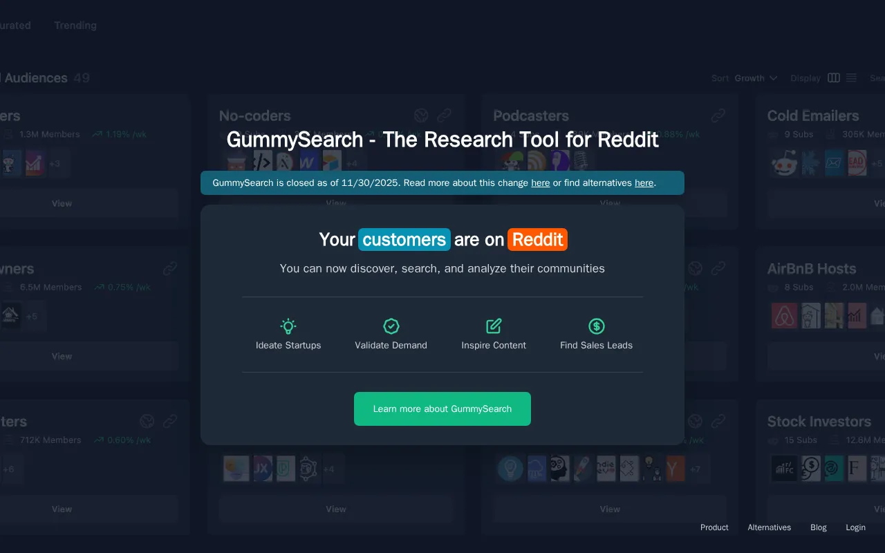 GummySearch — preview screenshot