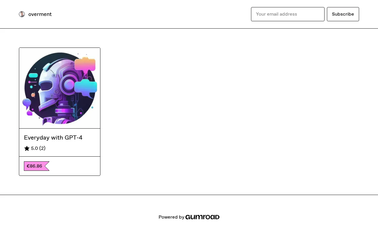 Gumroad — preview screenshot