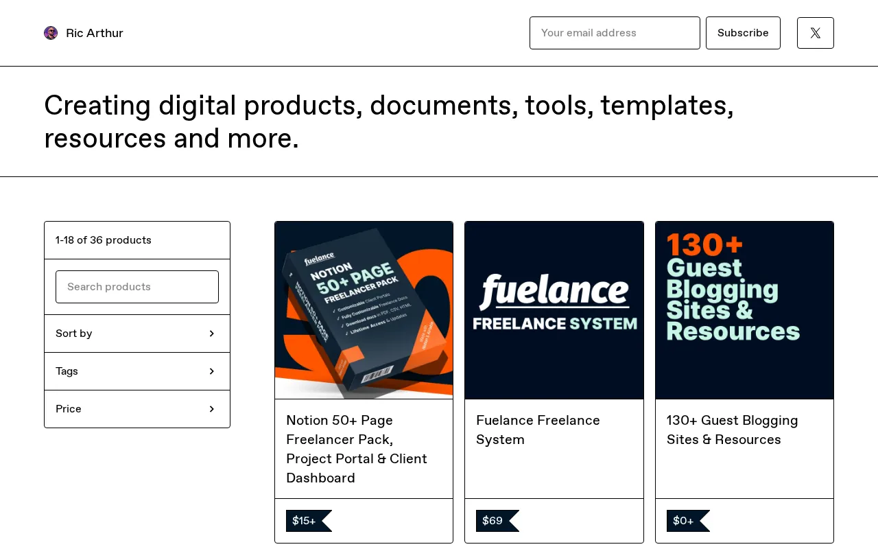 Gumroad — preview screenshot