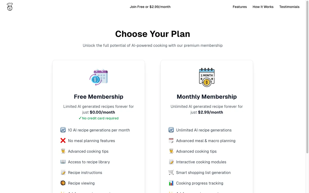 Gustavou — pricing page