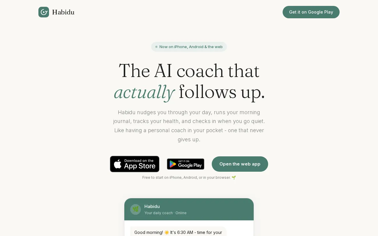 Habidu — preview screenshot