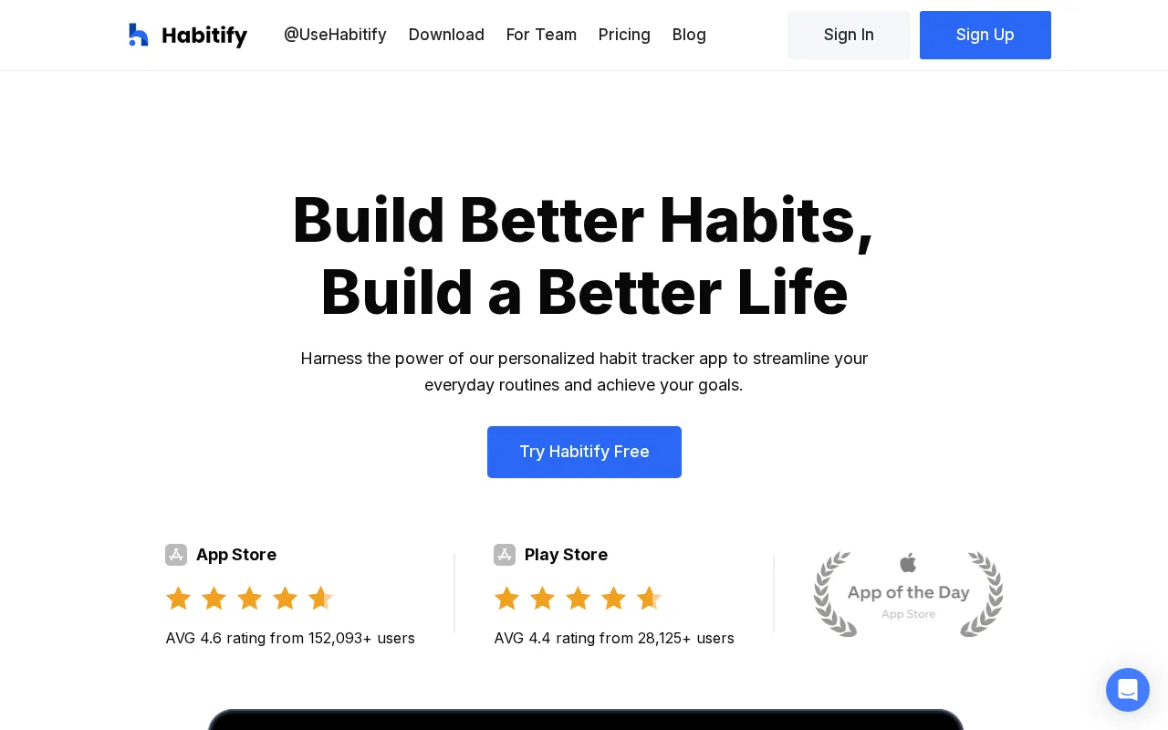 Habitify — preview screenshot
