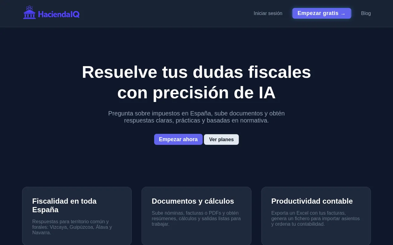 HaciendaIQ — preview screenshot