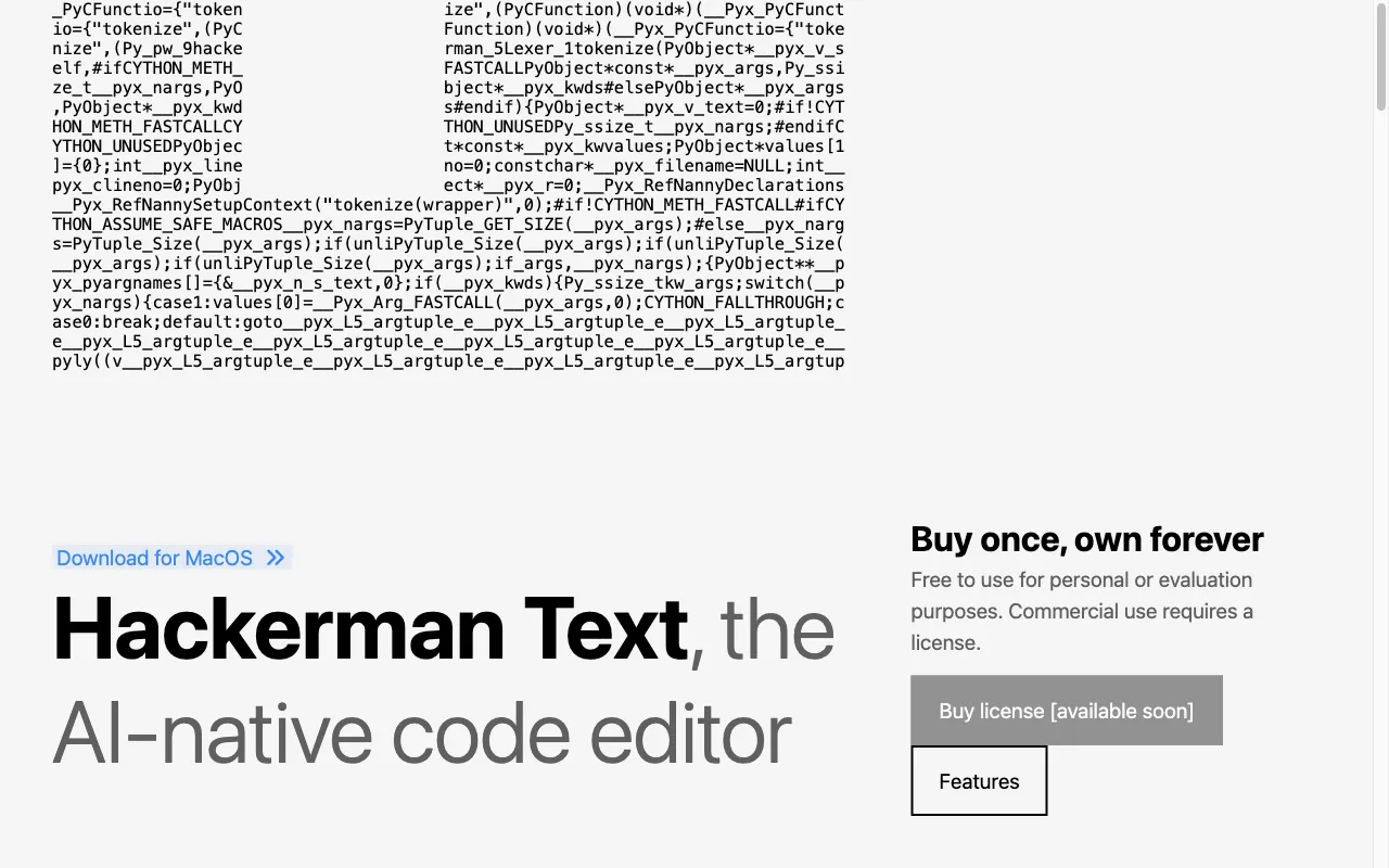 Hackerman.AI — preview screenshot