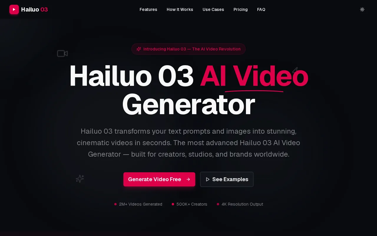 Hailuo 03 — preview screenshot