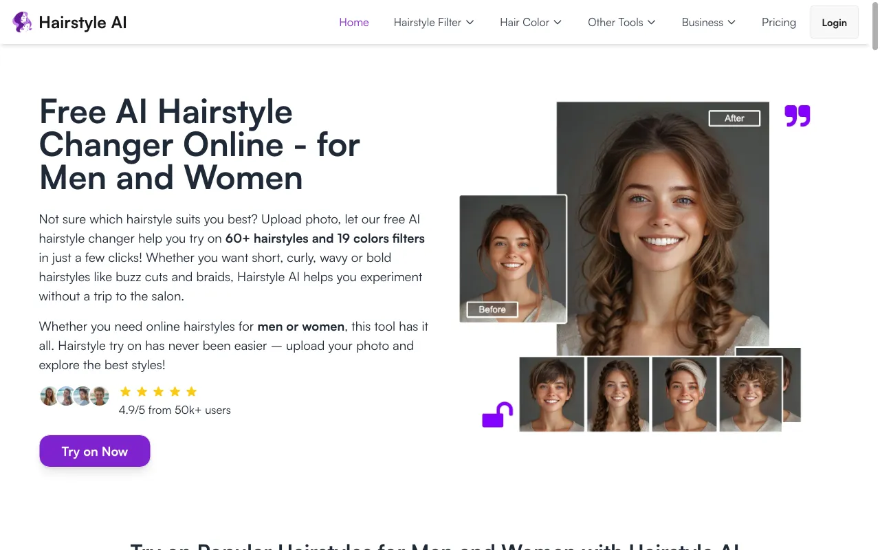 hair-style.ai — preview screenshot
