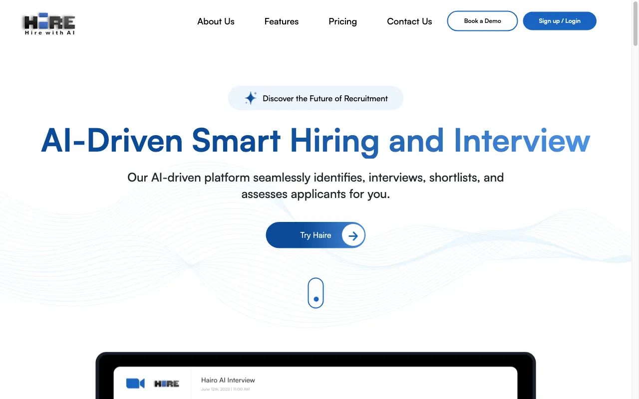 Haire.ai — preview screenshot