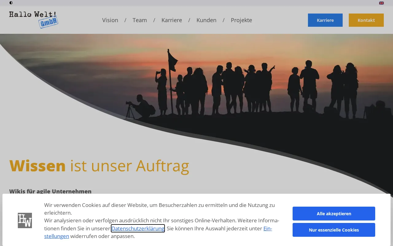 Hallo Welt! GmbH in Regensburg — preview screenshot