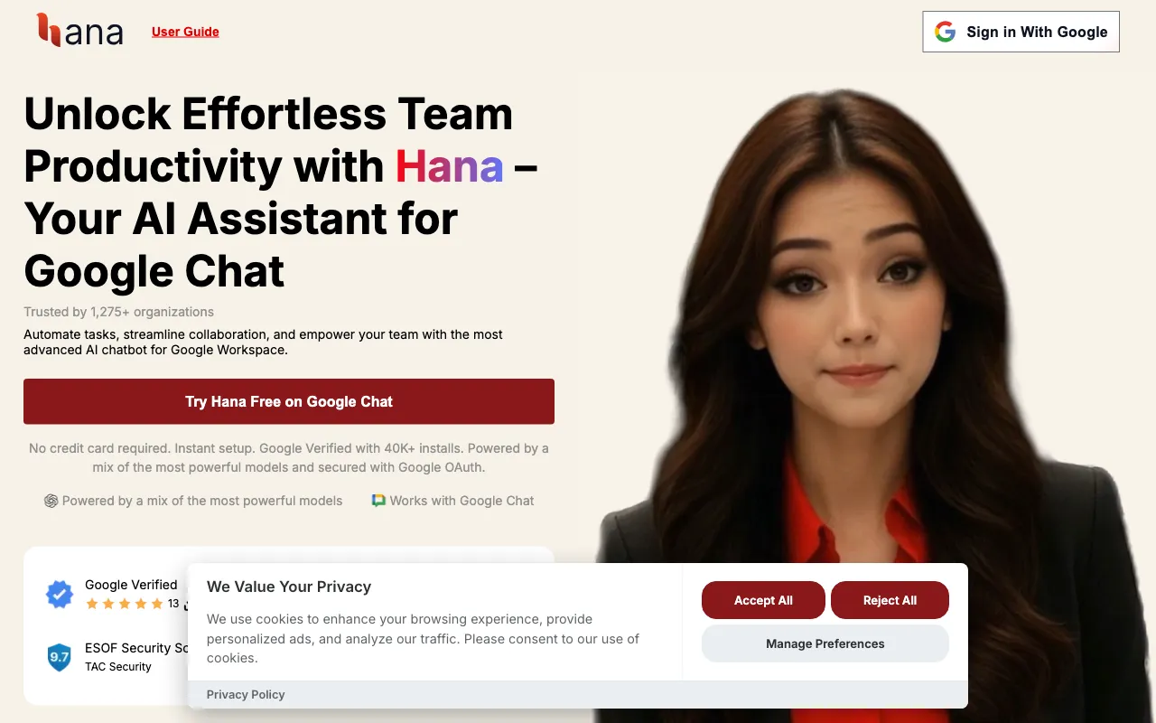 Hana — preview screenshot