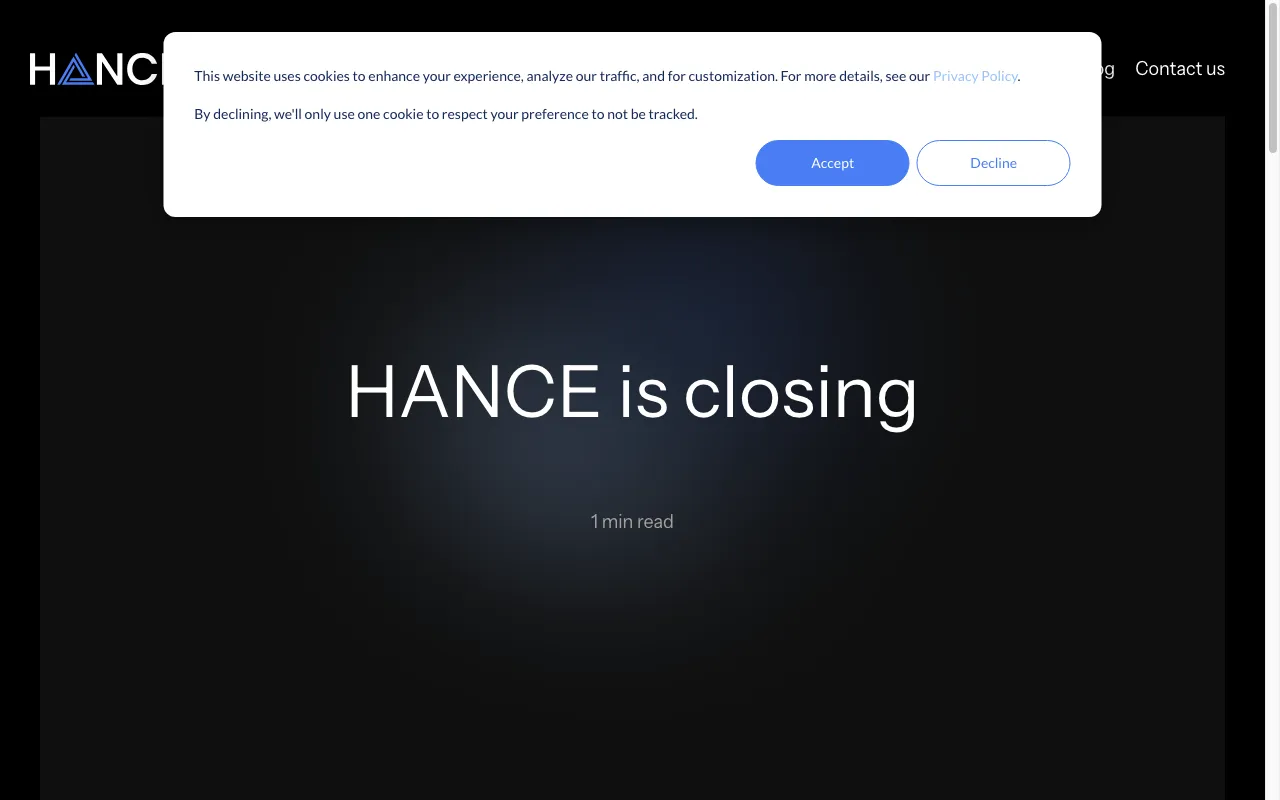 Hance — preview screenshot