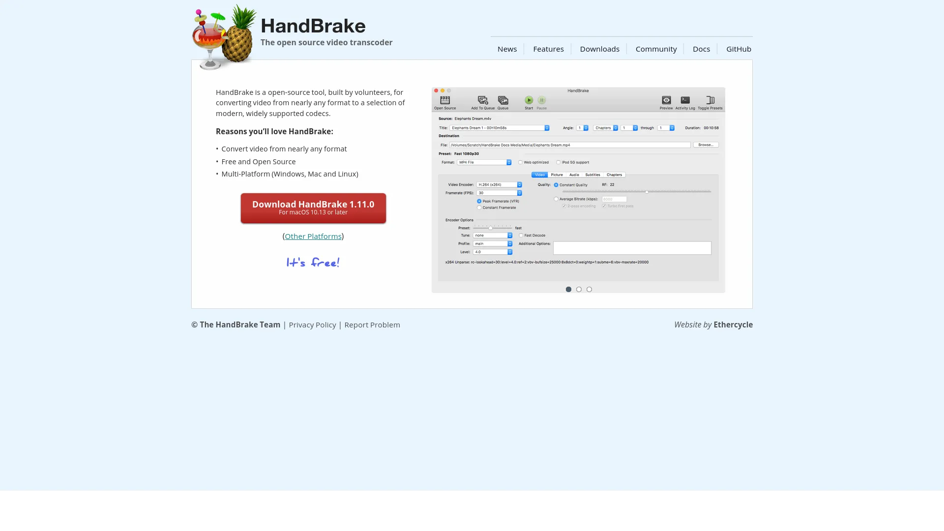 handbrake — preview screenshot
