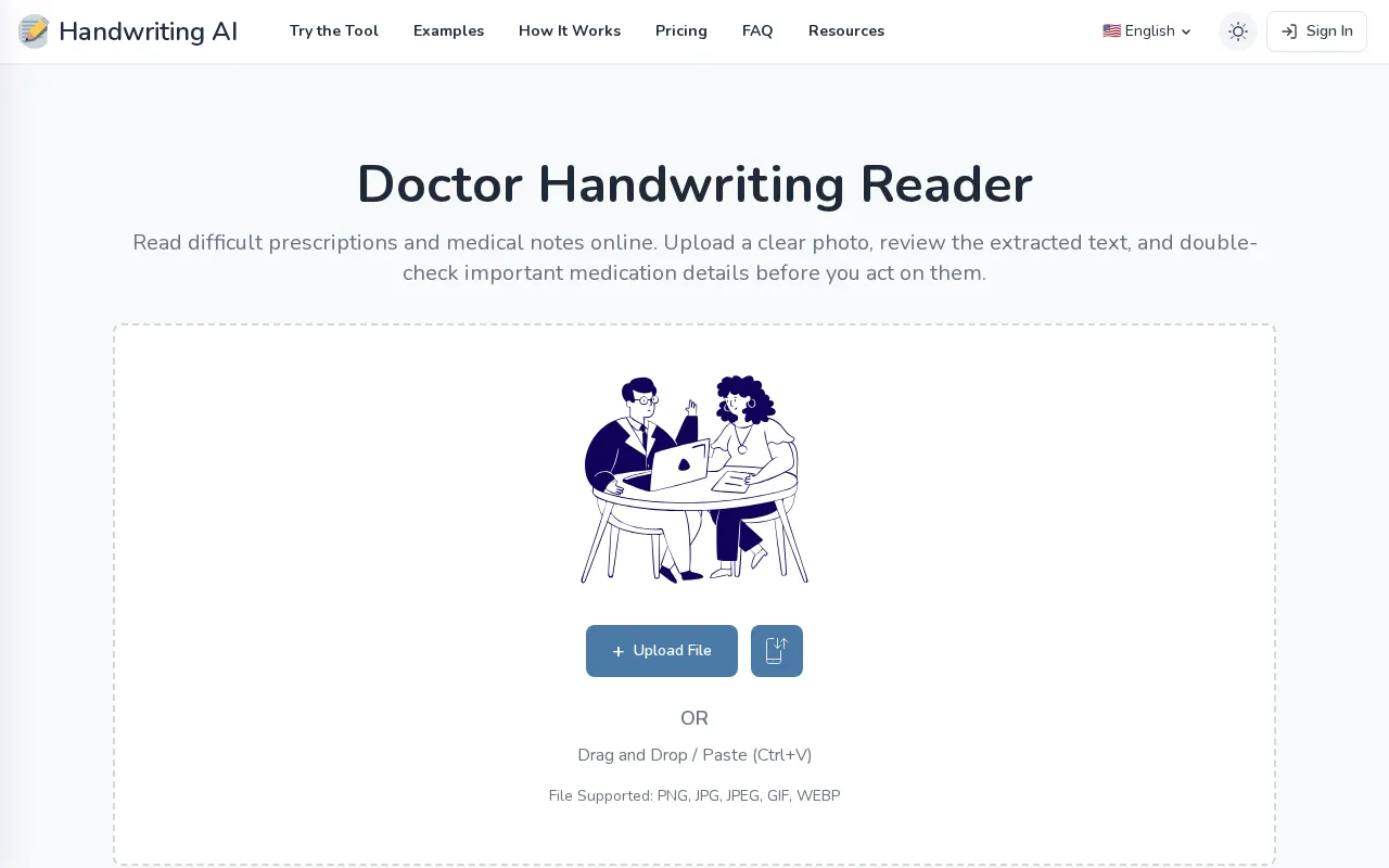 Handwriting AI — preview screenshot