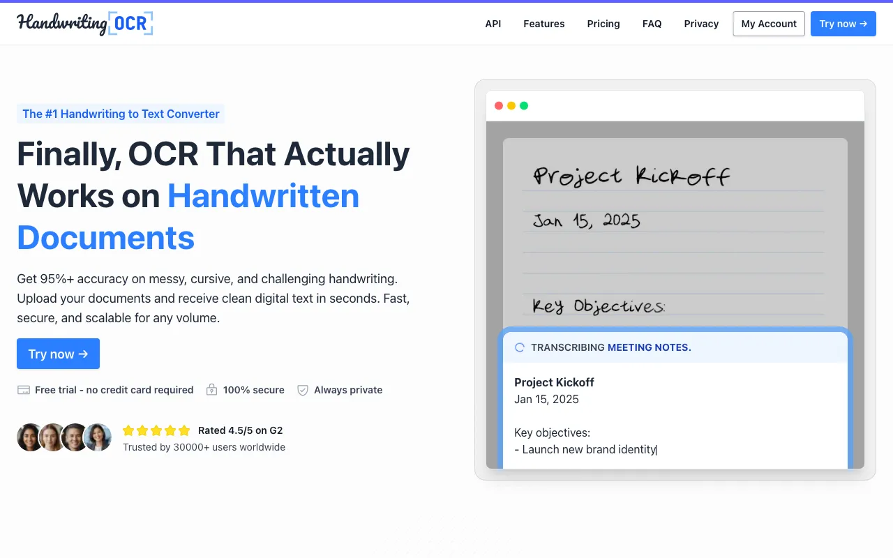 HandwritingOCR — preview screenshot