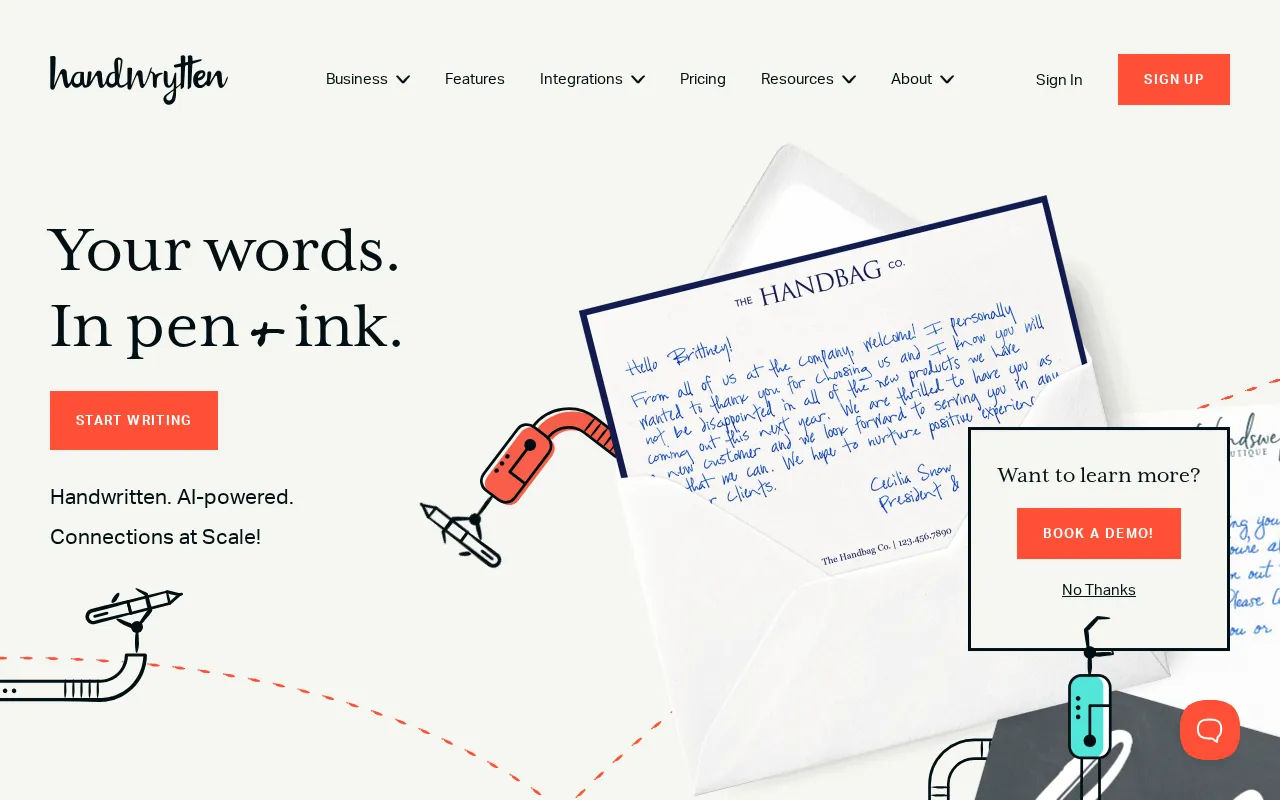 Handwrytten — preview screenshot