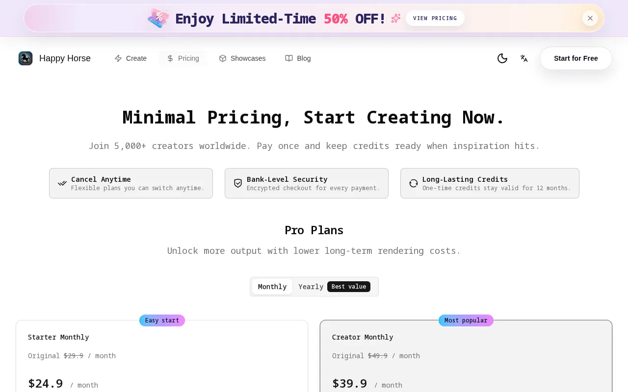 Seedance 2.0 Video — pricing page