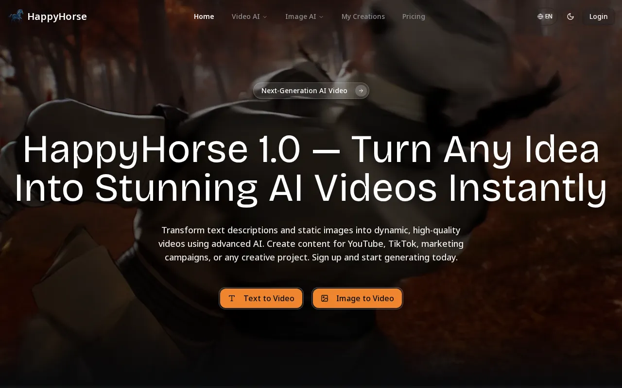 HappyHorse — preview screenshot