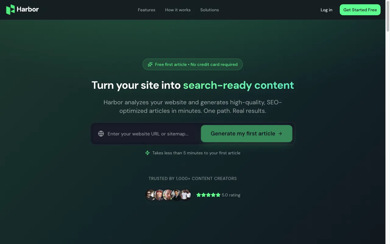 harborseo.ai — pricing page