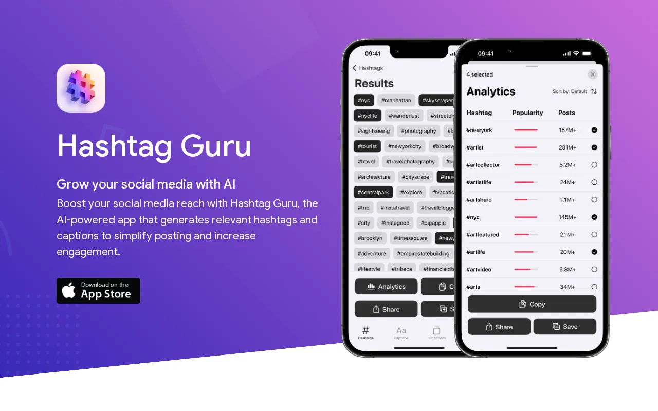 Hashtag Guru — preview screenshot