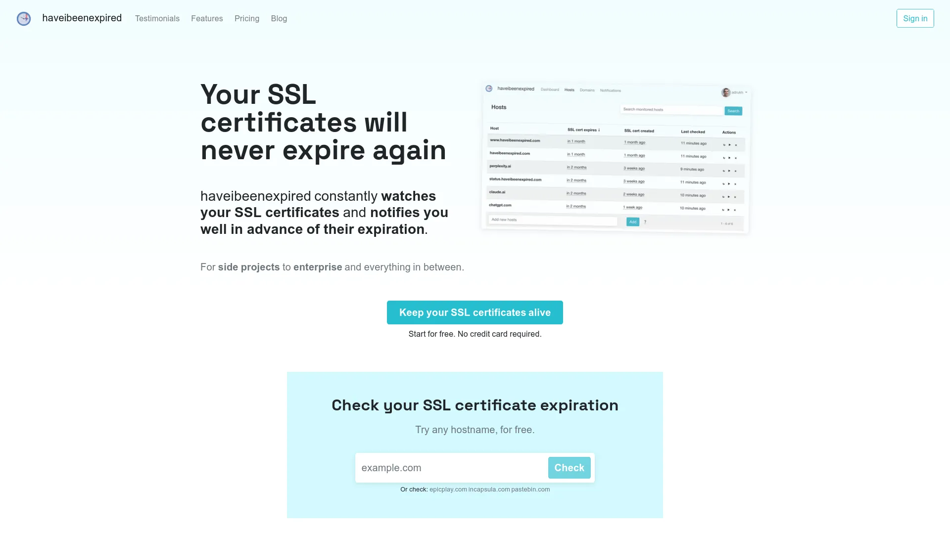 haveibeenexpired — preview screenshot