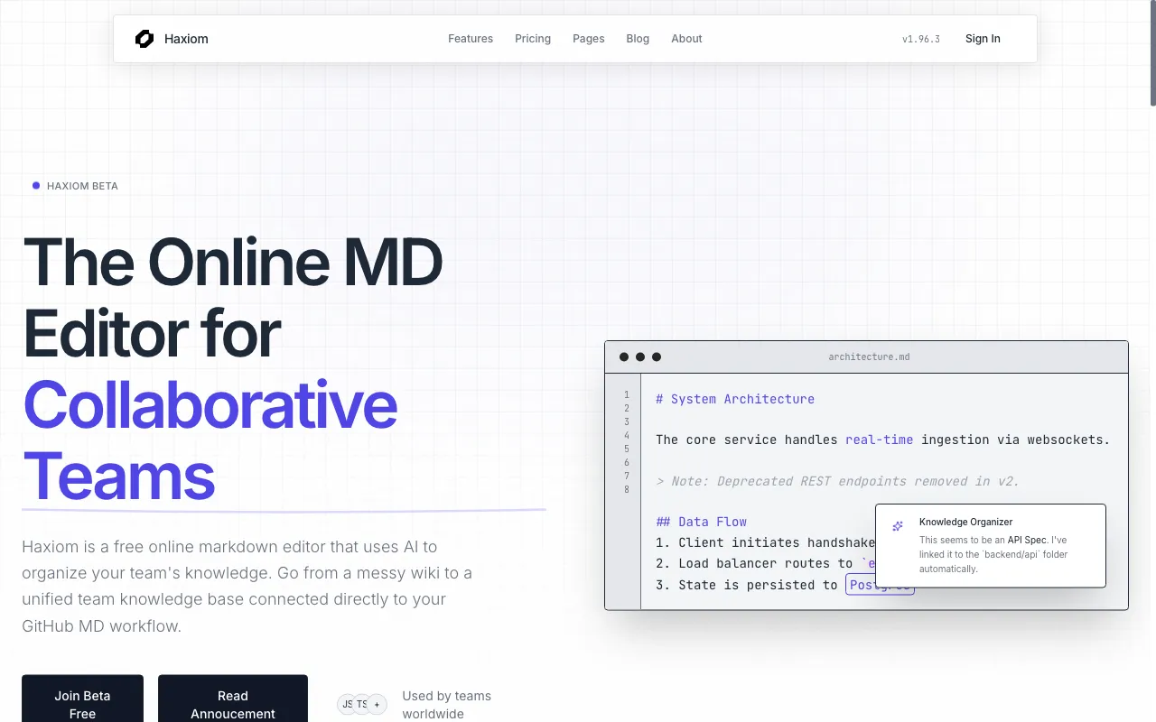 Haxiom — preview screenshot