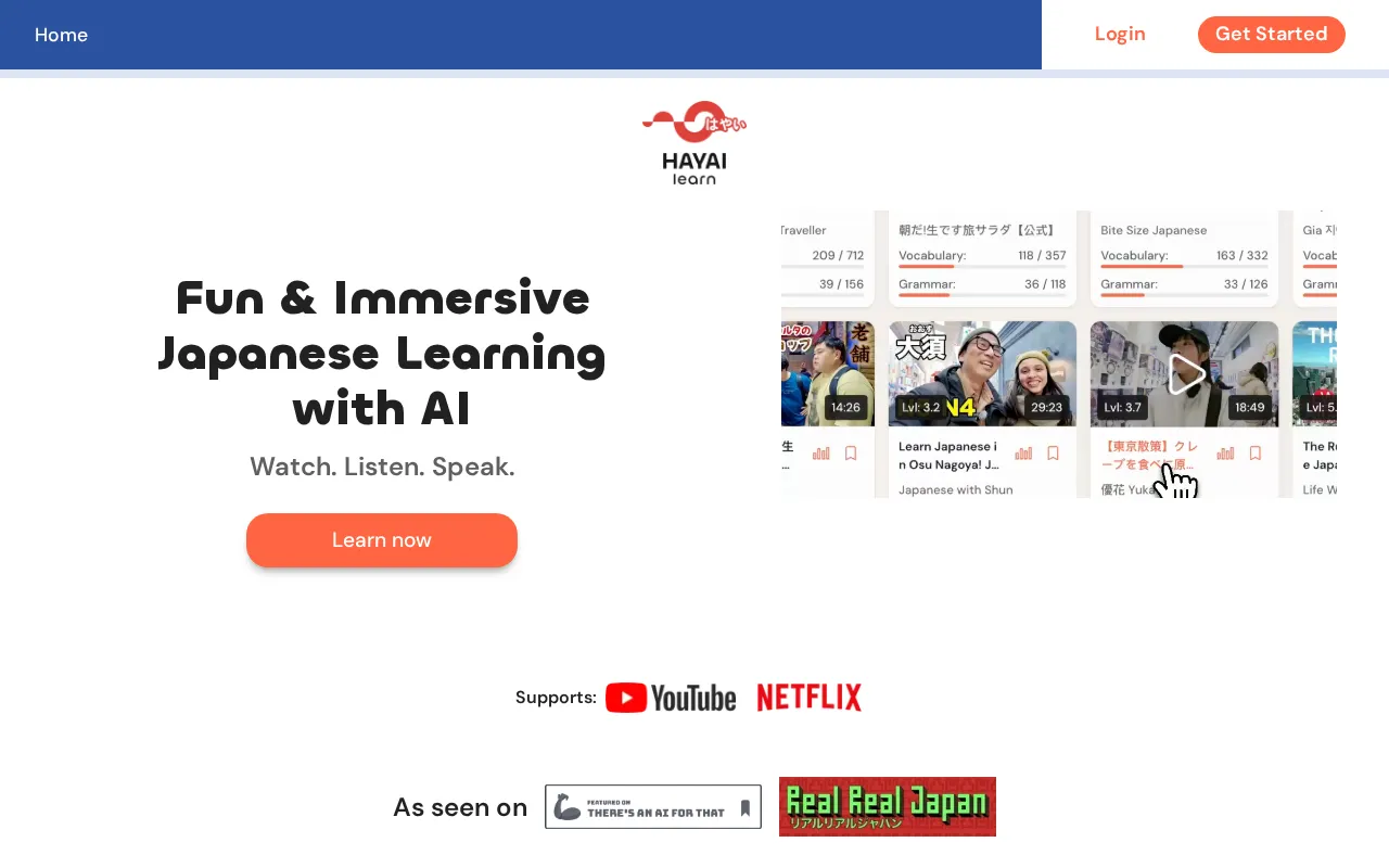 HayaiLearn — preview screenshot