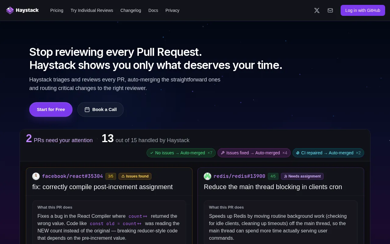 Haystack — preview screenshot