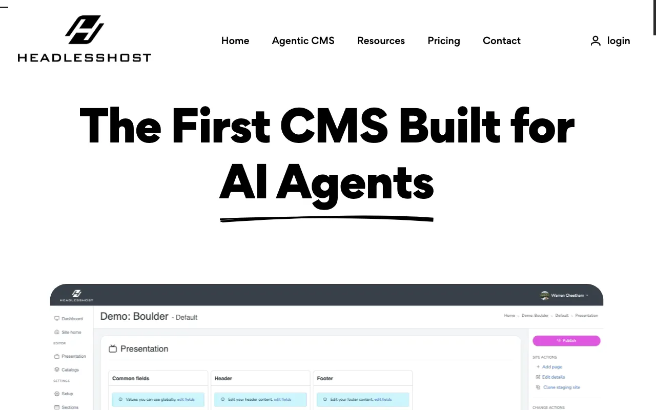 Headlesshost — preview screenshot