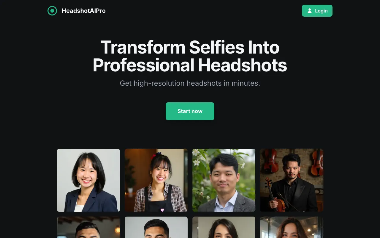 HeadshotAIPro — preview screenshot