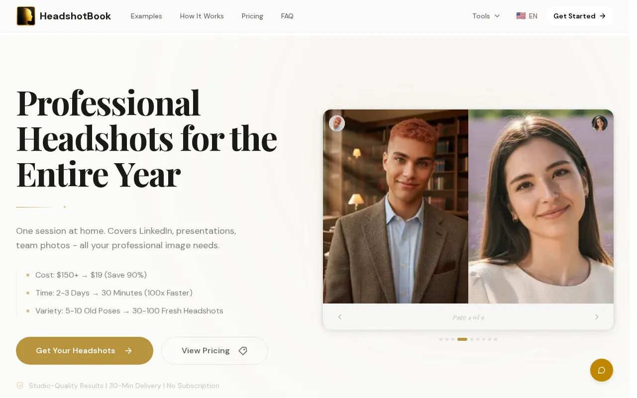 HeadshotBook — preview screenshot