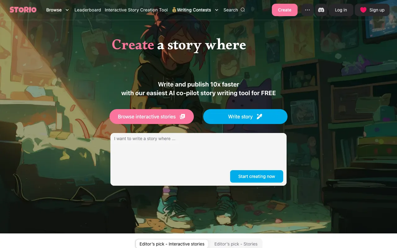 Storio — preview screenshot