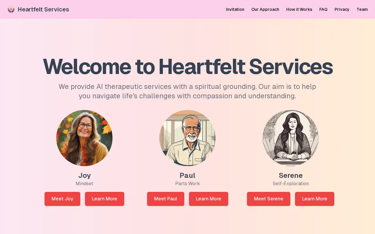 Heartfelt Services — preview screenshot