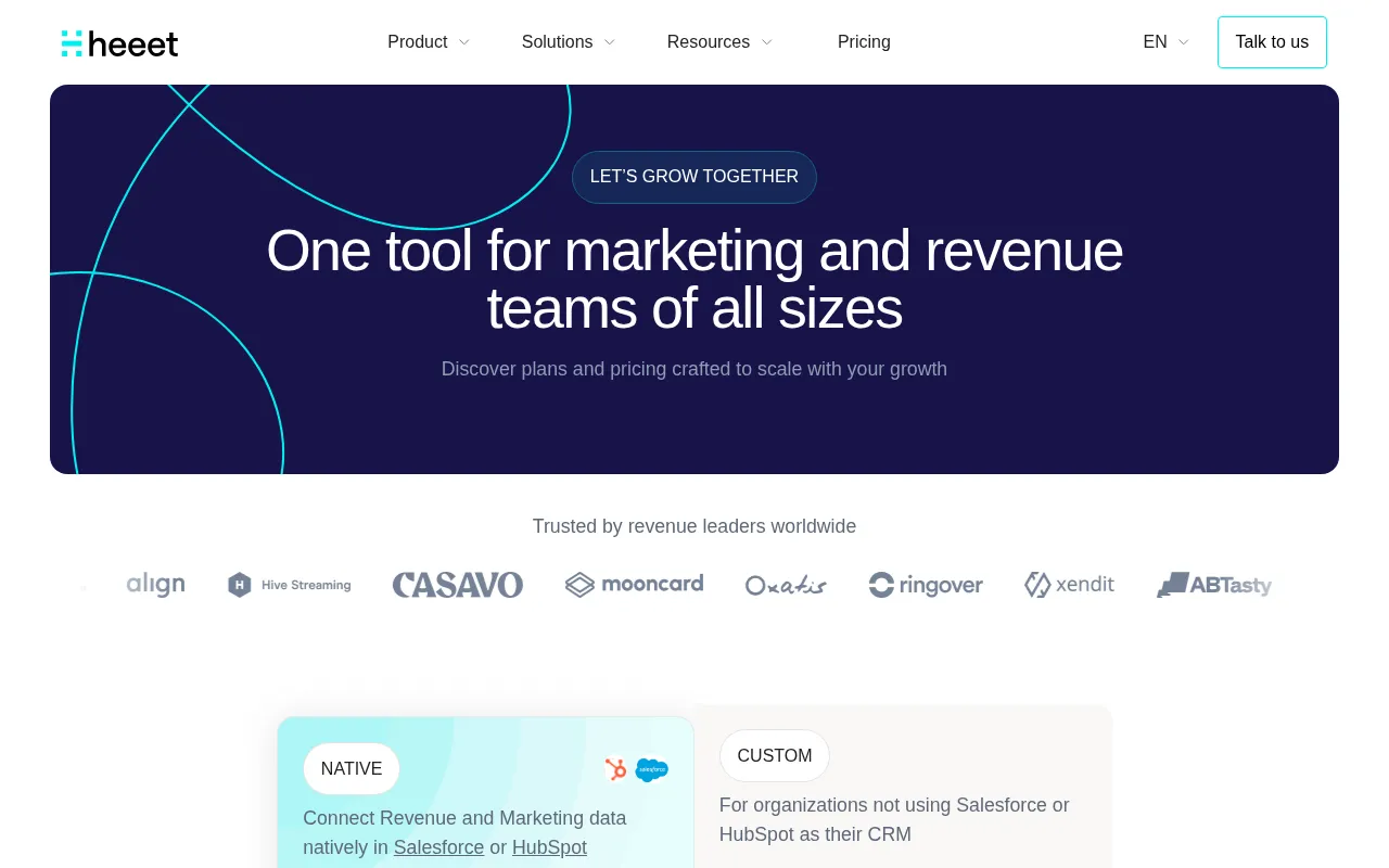 Heeet — pricing page