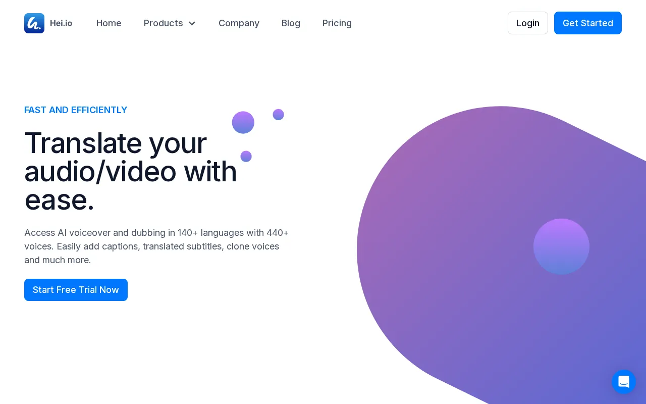 Hei.io — preview screenshot