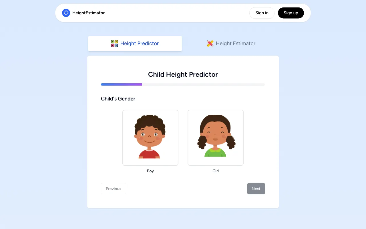 Height Estimator — preview screenshot