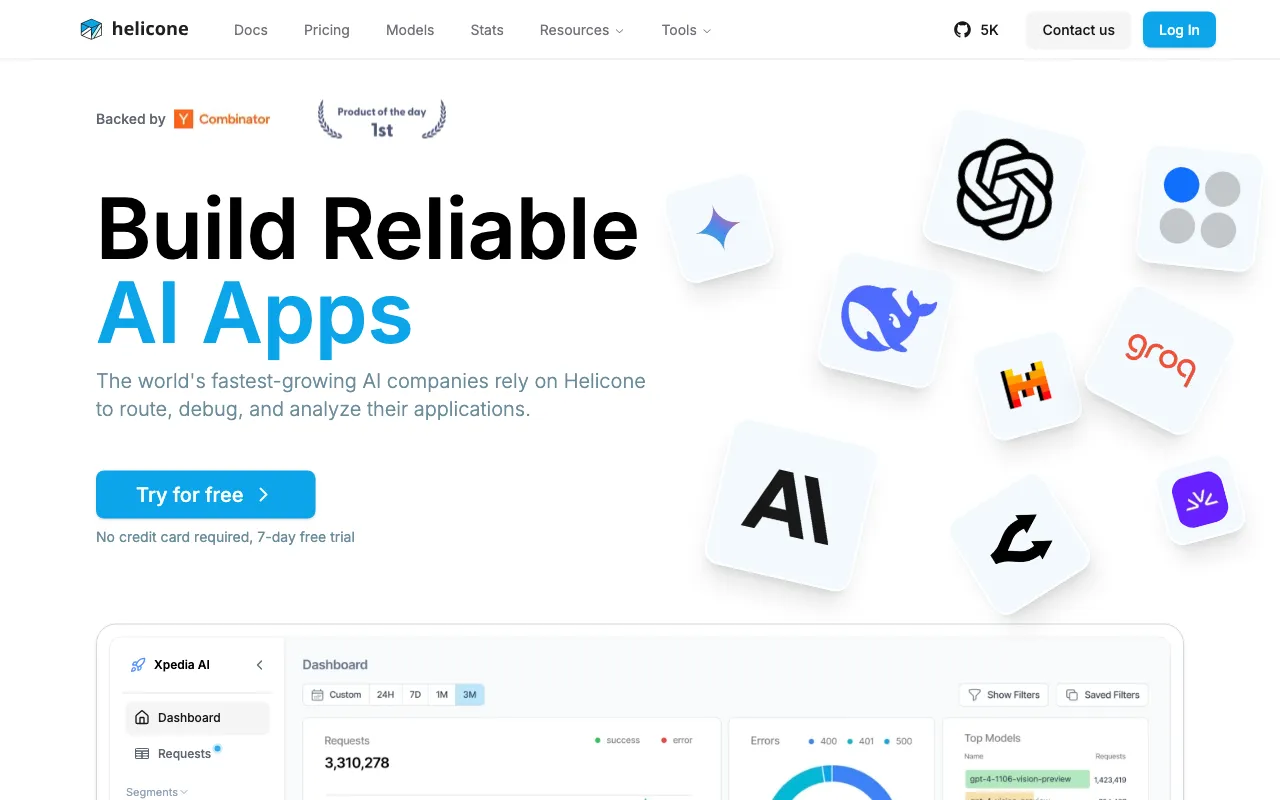 Helicone AI — preview screenshot