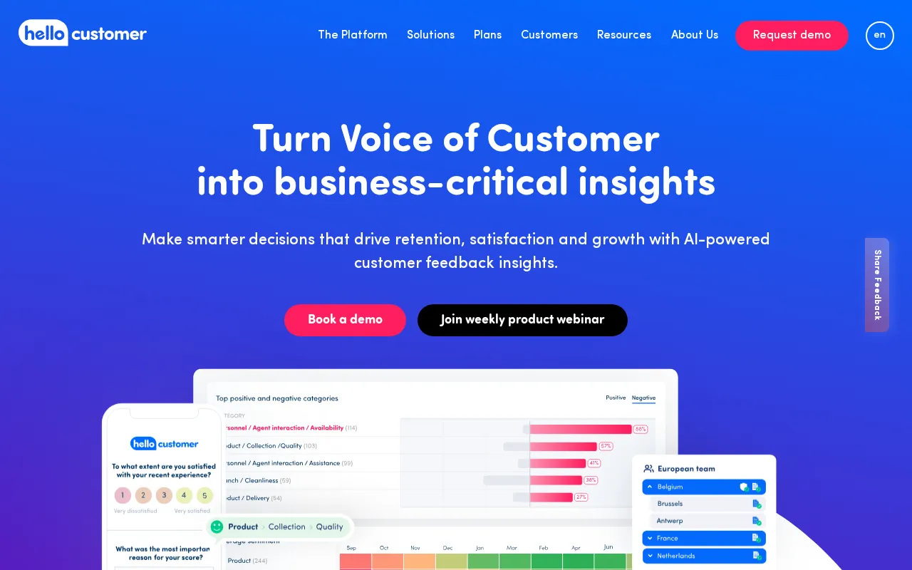 Hello Customer — preview screenshot