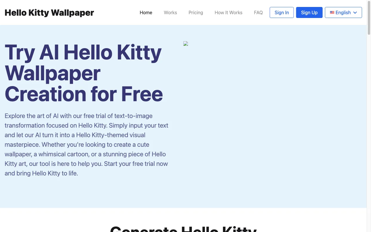 hellokittywallpaperai.com — preview screenshot