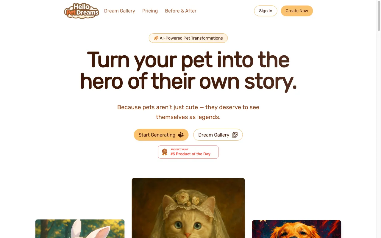Hello Pet Dreams — preview screenshot