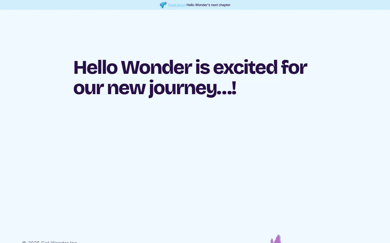 Hello Wonder — preview screenshot