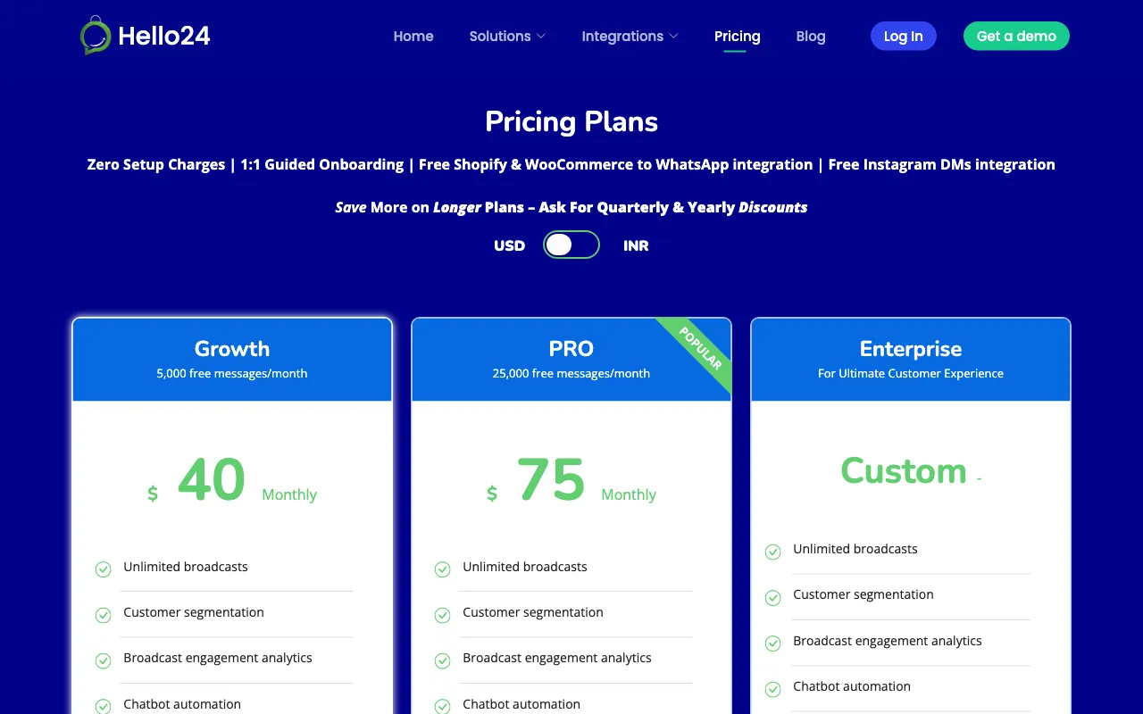 Hello24ai — pricing page