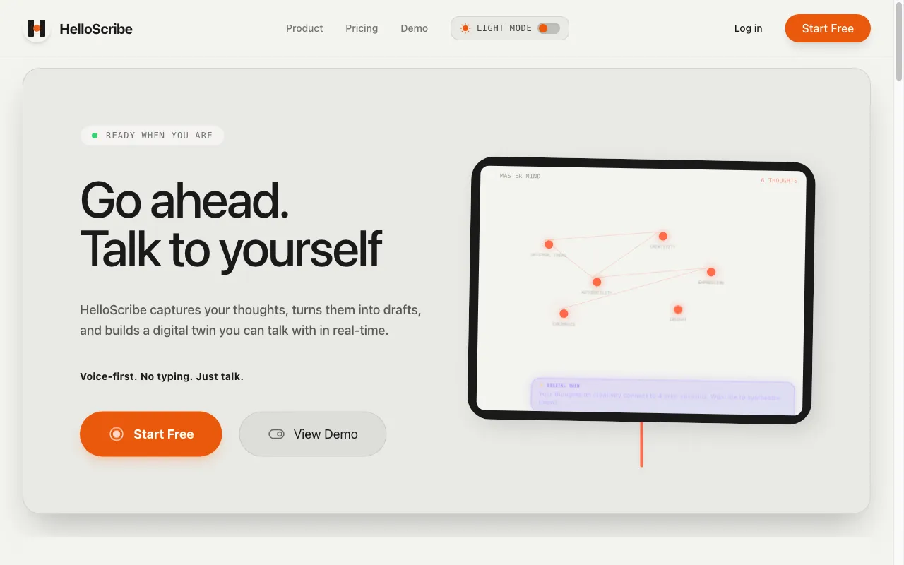 HelloScribe — preview screenshot