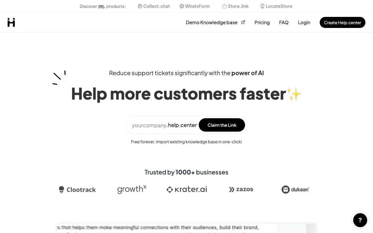 Help.center — preview screenshot